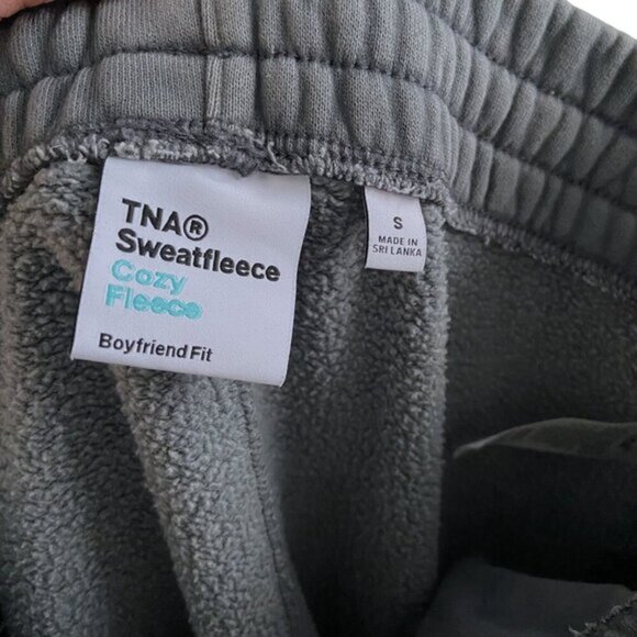 TNA cozy fleece, gray sweatpants S - Picture 6 of 7
